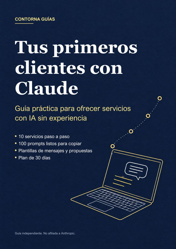 Portada de la guía «Tus primeros clientes con Claude»