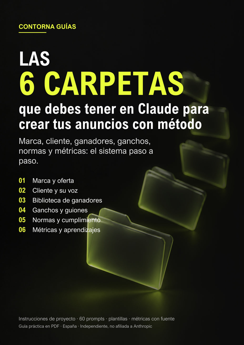 Portada de la guía «Las 6 carpetas que debes tener en Claude»