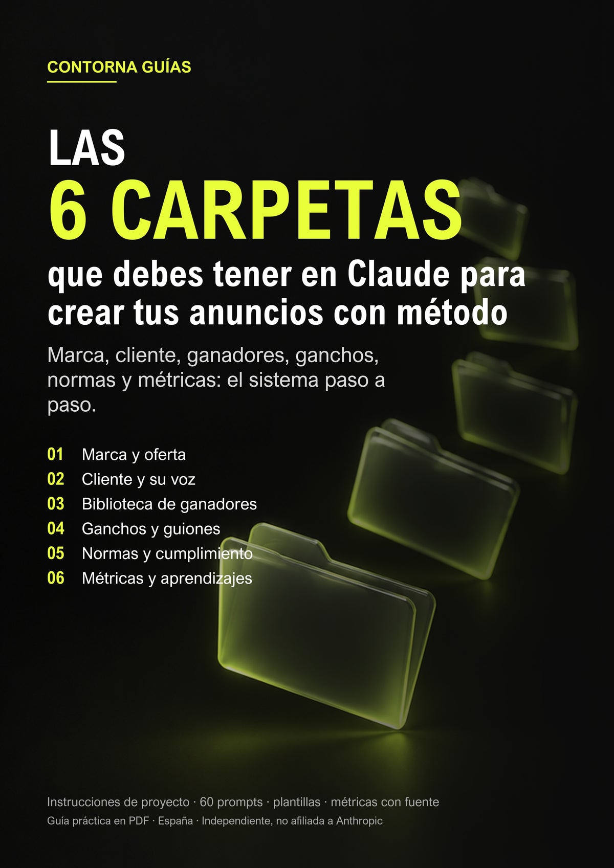 Portada de la guía «Las 6 carpetas que debes tener en Claude»